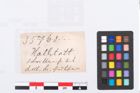 Etikett zu Bronzebrillenfibel (NHMW-PRAE-035768)